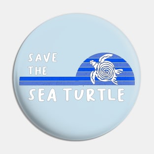 Save the Endangered Sea Turtle Pin