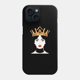 Flat Illustration of a Queen Phone Case