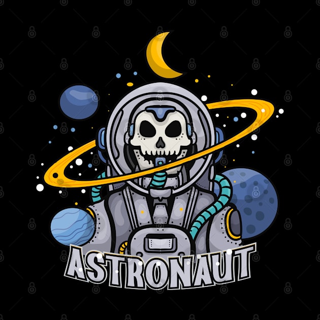 Astronaut skull by Stenau Artwerk