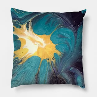 Purple Topaz Spin Floral Pillow