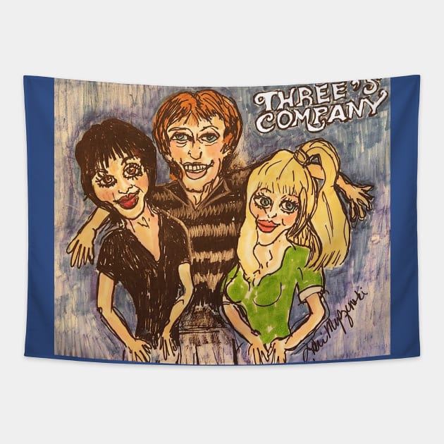 Three's Company Tapestry by TheArtQueenOfMichigan 