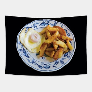 Egg And Chips Tapestry