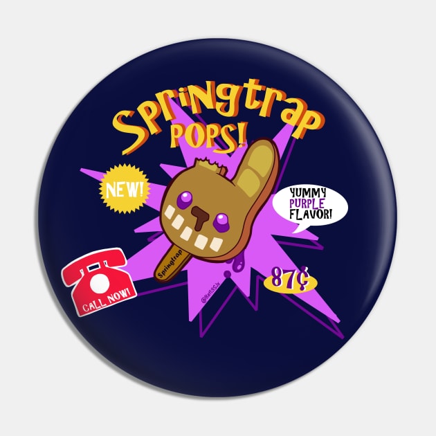 Springtrap Pops Pin by Bat13SJx