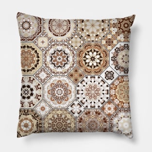 Octagonal Oriental and ethnic motifs in patterns. Pillow