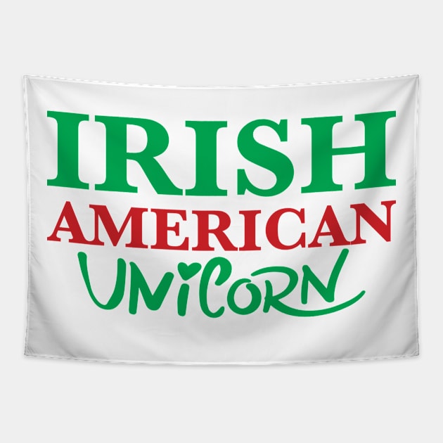 Irish American Unicorn Tapestry by ProjectX23