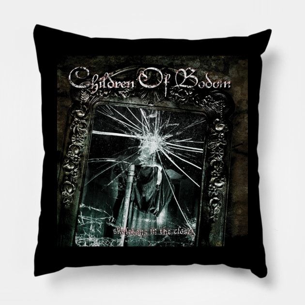 Children Of Bodom Skeletons In The Closet Album Cover Pillow by Mey X Prints