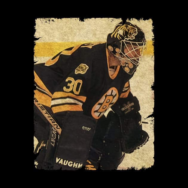 Jon Casey, 1993 in Boston Bruins (2.88 GAA) by Momogi Project