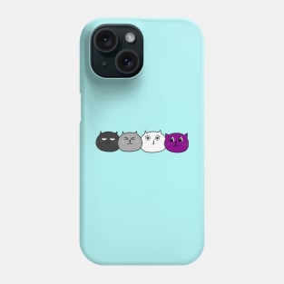 Asexual Pride Kawaii Cats Shirt Phone Case