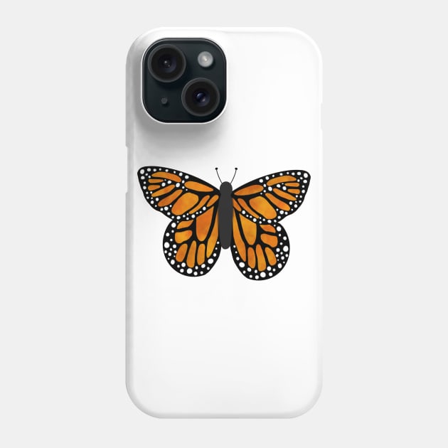 Orange butterfly v1 Phone Case by tothemoons