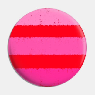 Wide Pink and Red Stripes Clashing Colours Pin