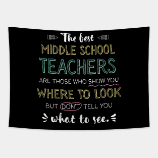 The best Middle School Teachers Appreciation Gifts - Quote Show you where to look Tapestry