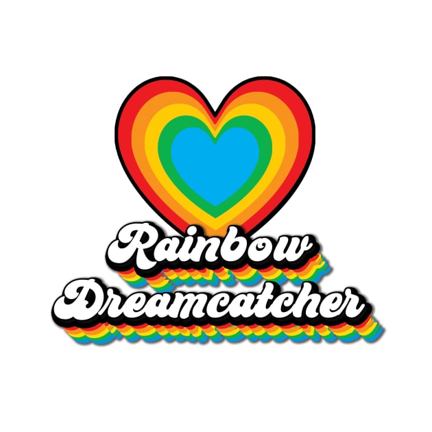 Rainbow Dreamcatcher Heart by Big Sexy Digital Nomad