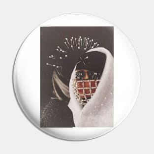 Black and White Shared Portrait Pin