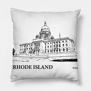 Rhode Island State USA Pillow