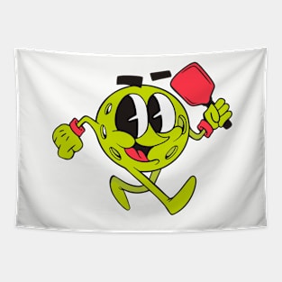 Pickeball Cartoons Tapestry