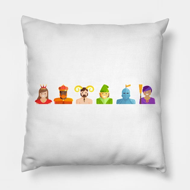 LGBT Pride 18 Pillow by RollForTheWin