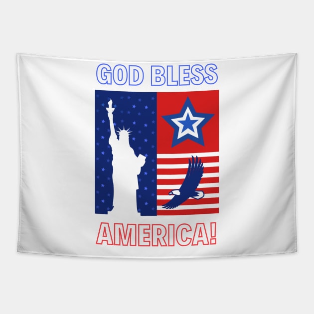 god bless america Tapestry by TrendsCollection