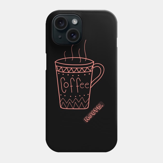 drinking coffee Phone Case by ZIID ETERNITY