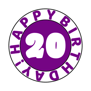 Happy 20th birthday T-Shirt