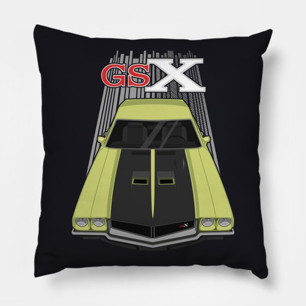 Skylark GSX 2nd gen Bright Yellow Pillow by V8social