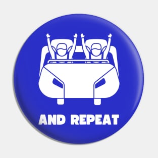 Lispe Rollercoaster Ride And Repeat Amusement Park Pin