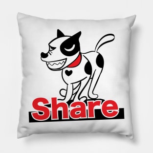 Dog Share Pillow