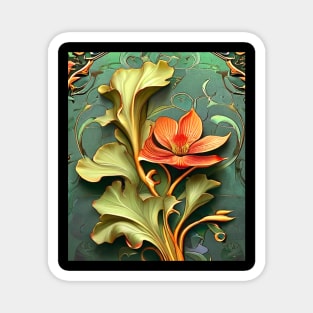 Floral Art, Pattern Graphic Design Magnet