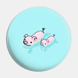 2 Little Pigs Swimming Pin