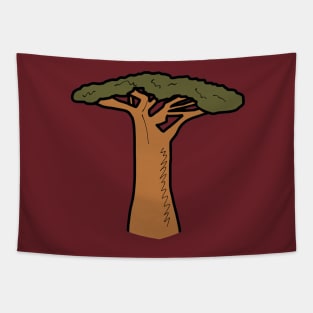 Madagascar Baobab Tree Tapestry