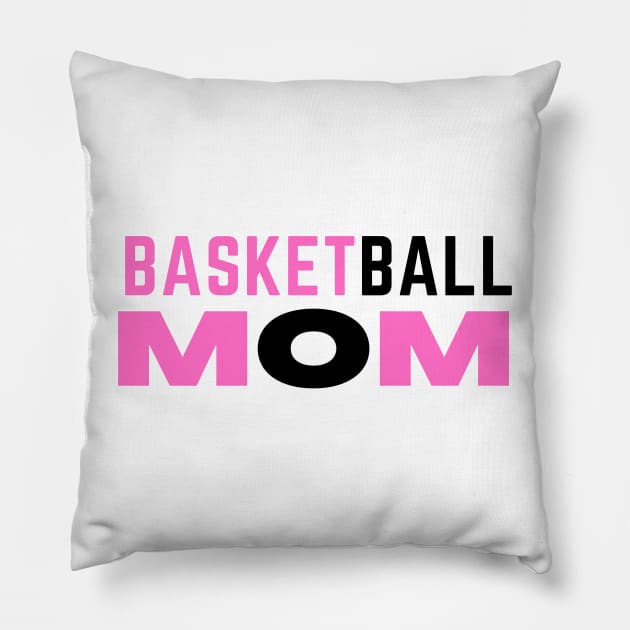 BASKETBALL MOM Pillow by contact@bluegoatco.com