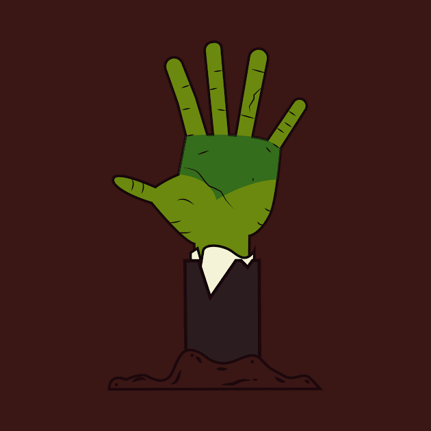 the zombie hand by HarlinDesign