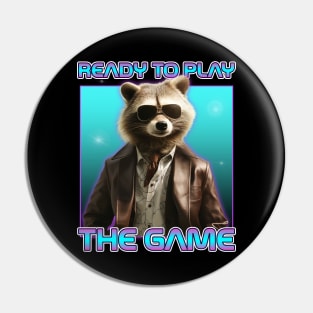 Funny Raccoon Boss Quote Pin