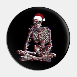 Christmas Skeleton Pin