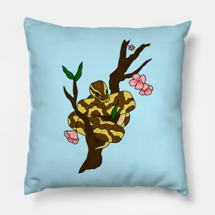 baby ball python pocket tee Pillow