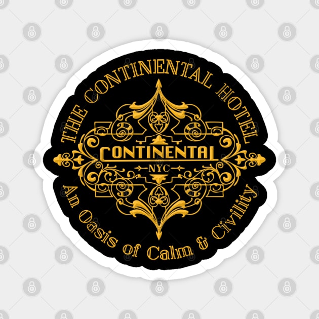 The Continental Hotel Magnet by Nazonian