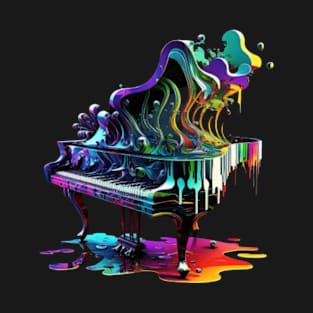Piano Melting v02 T-Shirt