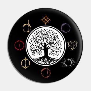 Erdtree with Runes Pin