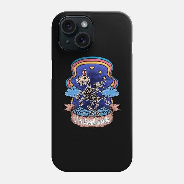 Quirky Unicorns Unleashed: Embracing the Edgy and Hilarious Side of Mythical Creatures Phone Case by Holymayo Tee