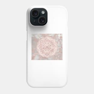 Rose gold mandala - french polished marble Phone Case