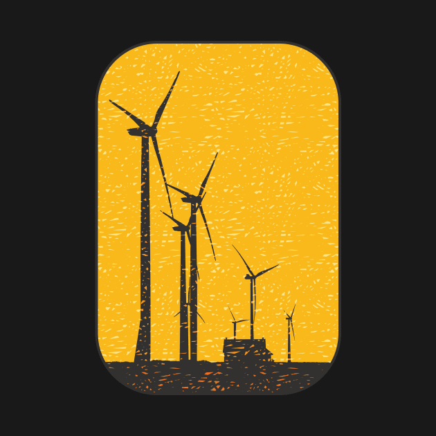 Windmill Scribble by M. Pidgeon Design