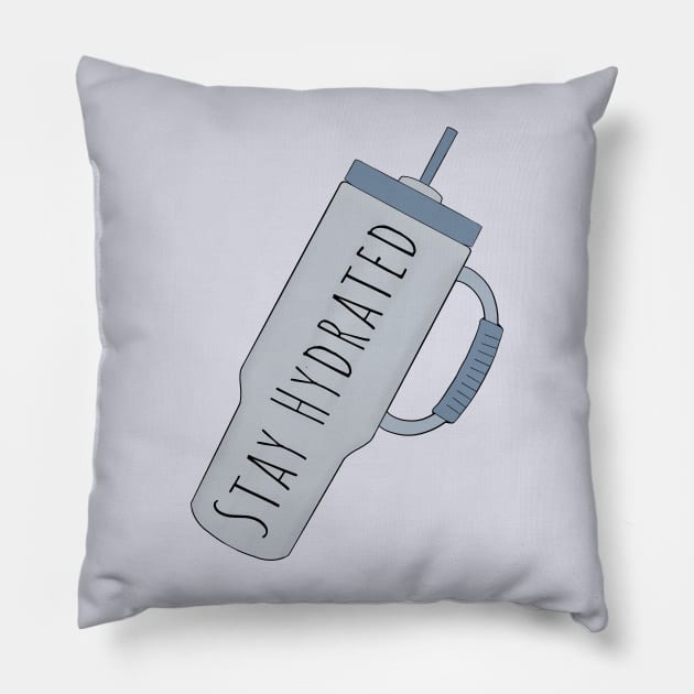 Stay Hydrated Pillow by DiegoCarvalho