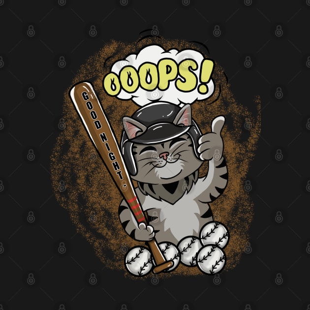 Cat baseball by Dugleidy Santos