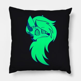 Loona wolf Helluwa boss - mint color Pillow