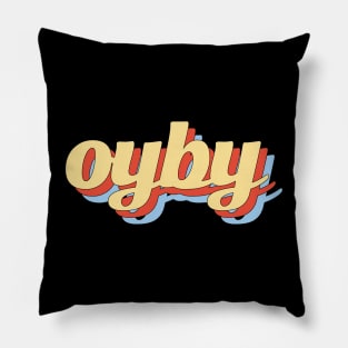 Oyby Logo 3 Color Tier Pillow