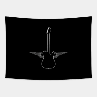 Flying Guitar Tapestry