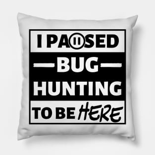 I paused bug hunting to be here Pillow