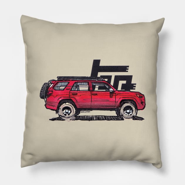 5th Gen 4Runner TRD - Red Pillow by robert1117