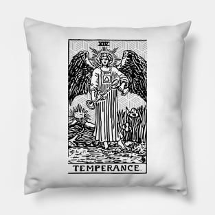 Temperance - A Geometric Tarot Print Pillow