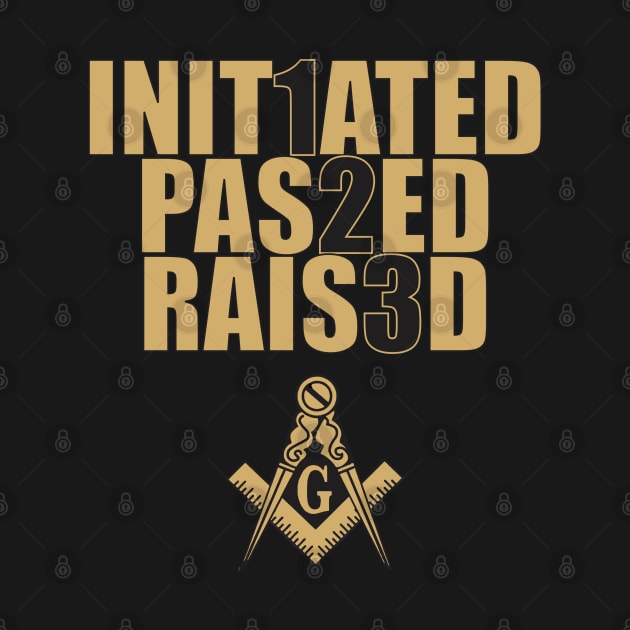 Initiated Passed Raised Black & Gold by Brova1986