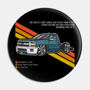 Chevy Custom Pickup Truck Pin